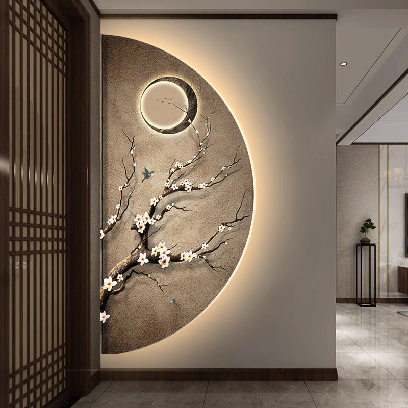 Wall Décor Semi Circle Branches with LED