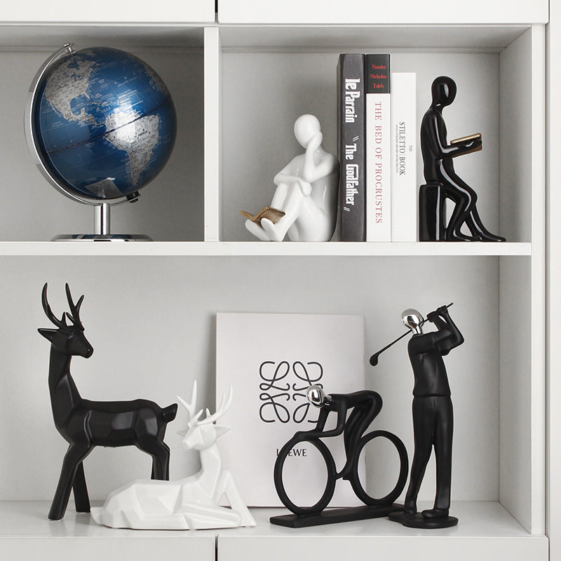 Abstract Bookend Set | Stylish Decorative Accent Home Decor Modern Sleek Contemporary book supports Unique Elegant Decorative Trendy Geometric Chic Minimalist Artistic Luxury Designer book holder tabletop table decor