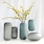 Modern Glass Vase | Home Decor cabinet  Sleek Contemporary Sophisticated Unique Elegant Decorative Trendy stylish Minimalist Artistic Luxury Designer tabletop table decor accessories tableware living room decor coffee table decor