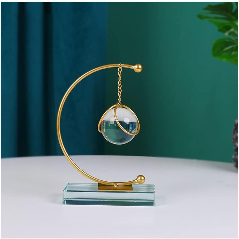 Crystal Ball with Metal stand - Half Moon - Bliss Vie