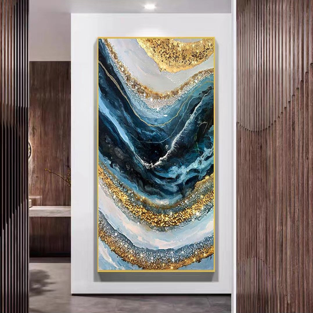 Abstract Arcs Painting with Diamond