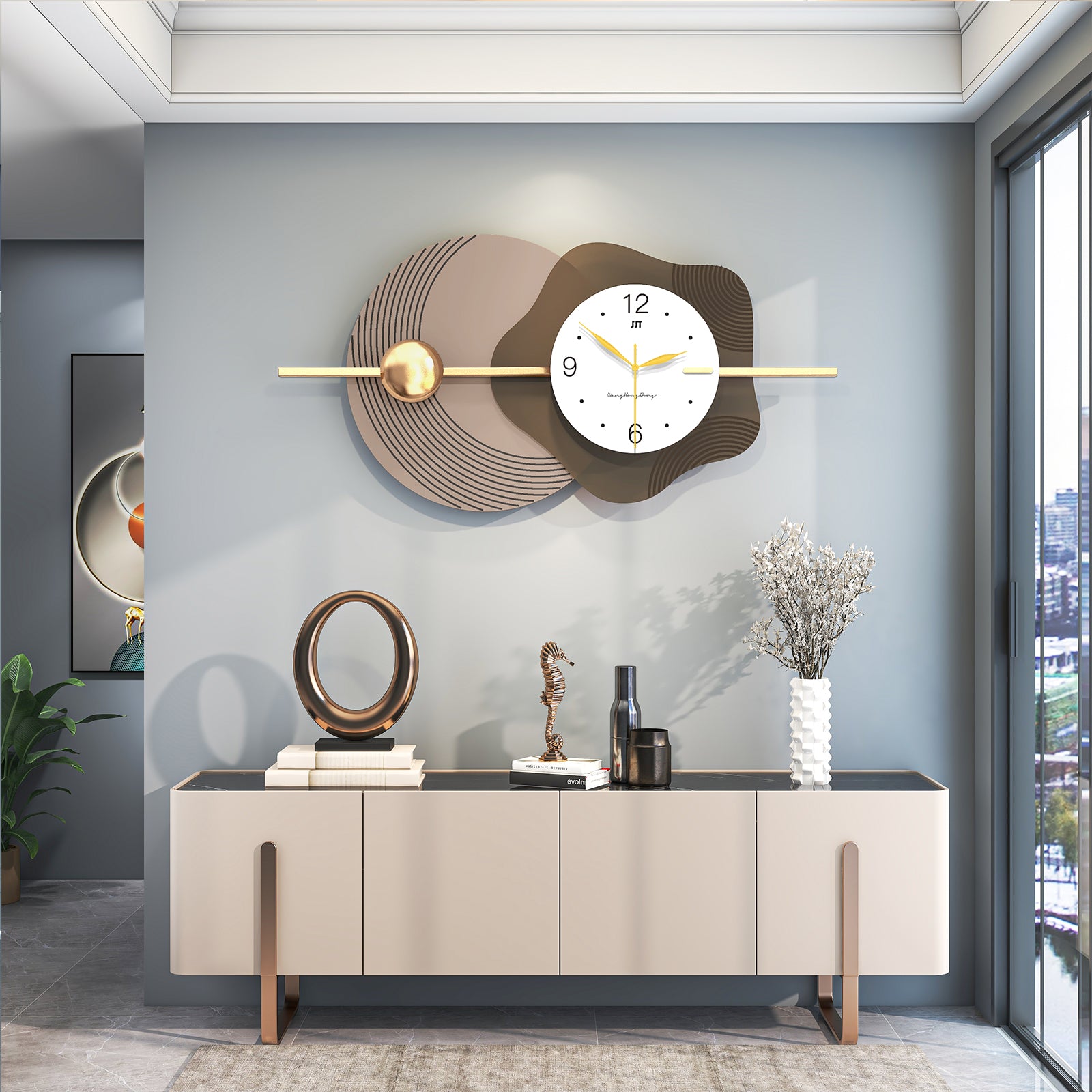 Minimalist Design Wall Clock | Home Decor Unique Luxury Large wall wall art wall accents wall clock large artistic wall clock Contemporary Nordic Timepiece Timekeeping Scandinavian oversized modern