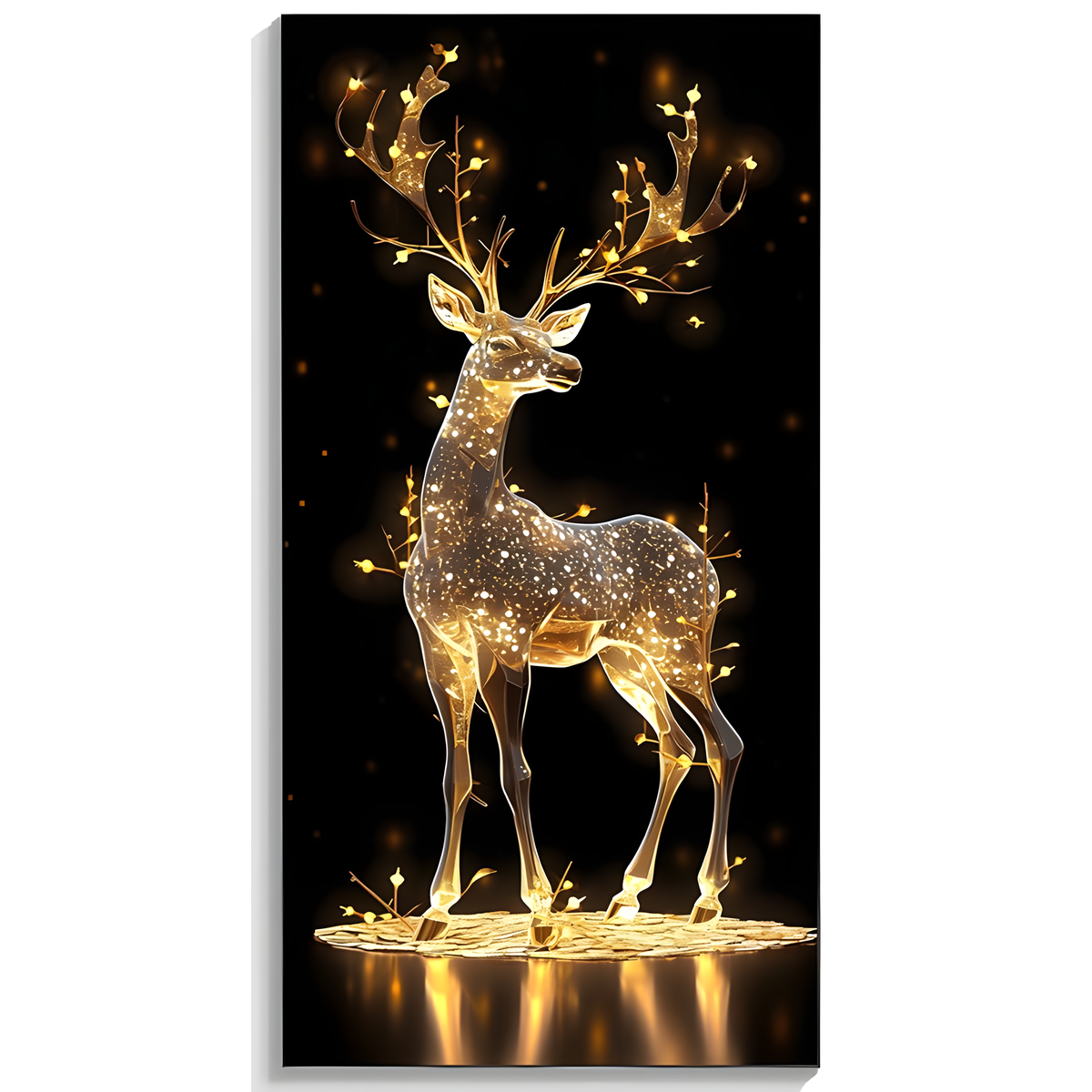 Golden Deer Wall Painting