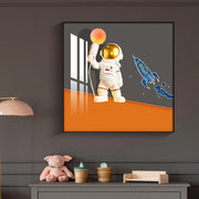 Kids Room Astronaut Wall Painting