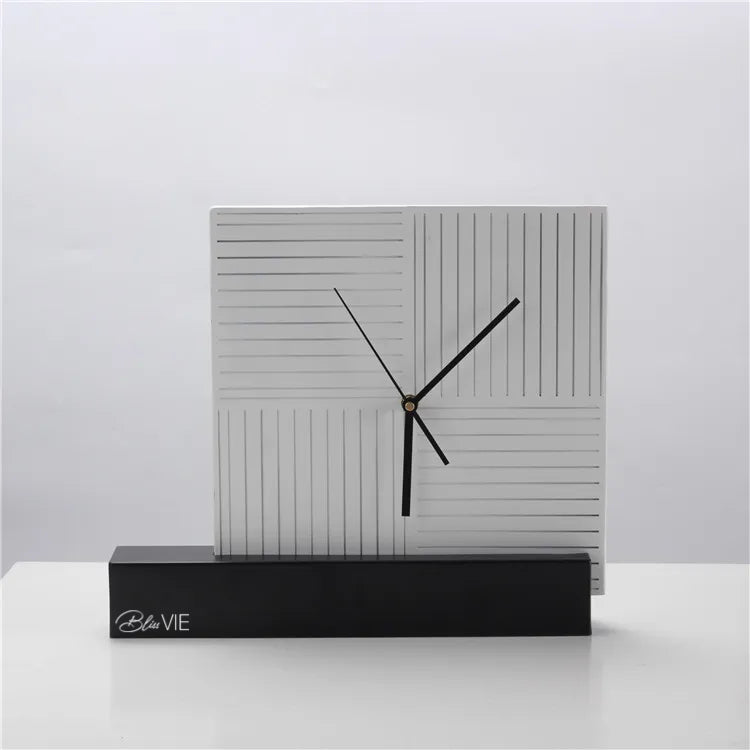 Simple and Elegant Table Clock - Timeless Clock Decor Home Decor Unique Luxury Minimalist desk tabletop table stylish artistic Contemporary Nordic Timepiece Timekeeping Scandinavian trendy modern compact