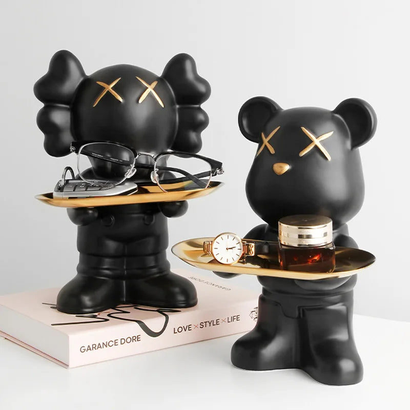 Bear figurine tray