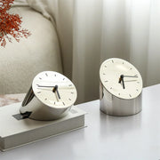 Unique and Artistic Table Clock - Creative Timepiece Decor Home Decor Unique Luxury Minimalist desk tabletop table stylish artistic Contemporary Nordic Timepiece Timekeeping Scandinavian trendy modern compact