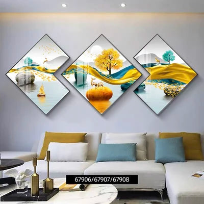 Triple Wall Painting - 50x50cm