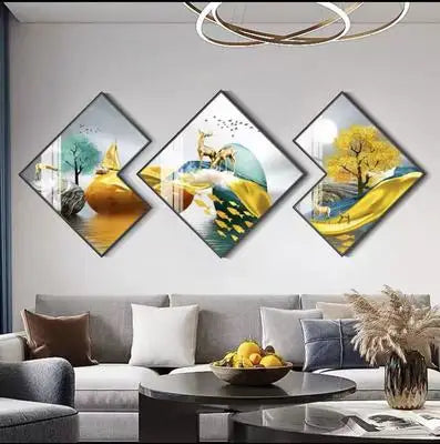 Triple Wall Painting - 50x50cm - Bliss Vie
