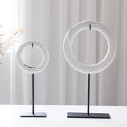 Cozy Elegance - Round Ornament for Warm Home Decor cabinet  Sleek Contemporary Sophisticated Unique Elegant Decorative Trendy stylish Minimalist Artistic Luxury Designer tabletop table decor accessories tableware living room decor coffee table decor