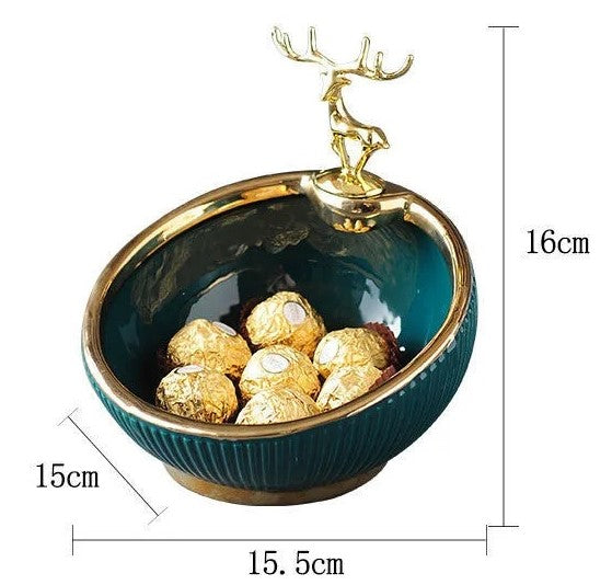 Golden Deer Ornament