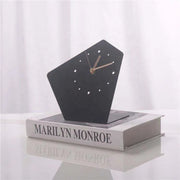 Geometry Shaped Desktop Watch - Modern Clock Decor Home Decor Unique Luxury Minimalist desk tabletop table stylish artistic Contemporary Nordic Timepiece Timekeeping Scandinavian trendy modern compact