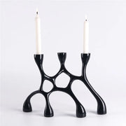 Cozy 3 Arm Candle Holder - Warm and Inviting Home Fragrance Accent Home Decor cabinet  Sleek Contemporary Sophisticated Unique Elegant Decorative Trendy stylish Minimalist Artistic Luxury Designer tabletop table decor accessories tableware living room decor coffee table decor