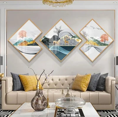 Triple Wall Painting - 50x50cm - Bliss Vie