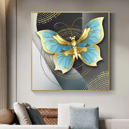 Butterfly Wall Painting Wall Decor - Bedroom Decor Living room Decor Dinning Room Wall Painting