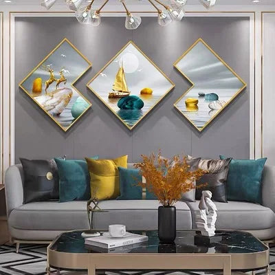 Triple Wall Painting - 50x50cm - Bliss Vie