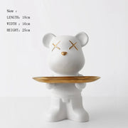 Bear figurine tray