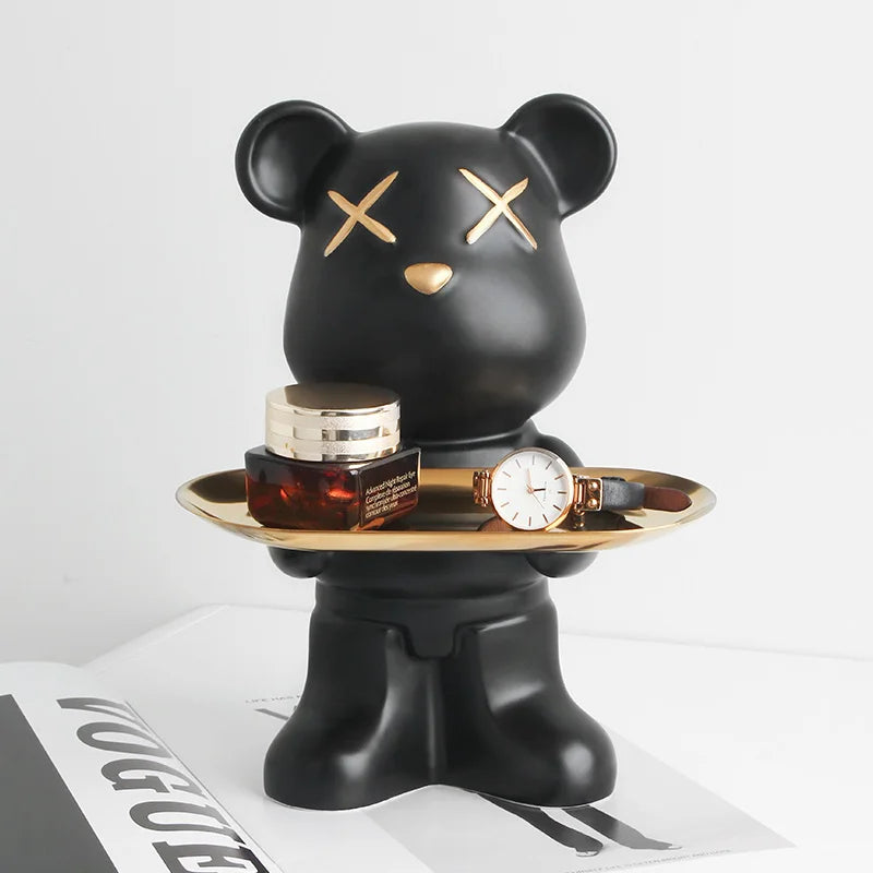 Bear figurine tray