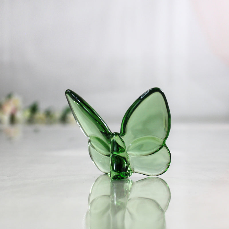 Whimsical Beauty - Crystal Butterfly Ornaments for Delicate Decor Home Decor Crystal Sleek Contemporary Sophisticated Unique Elegant Decorative Trendy stylish Chic Minimalist Artistic Luxury Designer tabletop table decor