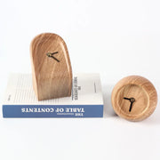 Vintage Wooden Tabletop Watch - Retro-Inspired Clock Decor Home Decor Unique Luxury Minimalist desk tabletop table stylish artistic Contemporary Nordic Timepiece Timekeeping Scandinavian trendy modern compact