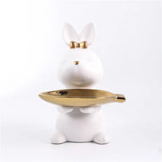 Cute Rabbit Figurine for Home Decor - Adorable Decor Accent cabinet  Sleek Contemporary Sophisticated Unique Elegant Decorative Trendy stylish Minimalist Artistic Luxury Designer tabletop table decor accessories tableware living room decor coffee table decor