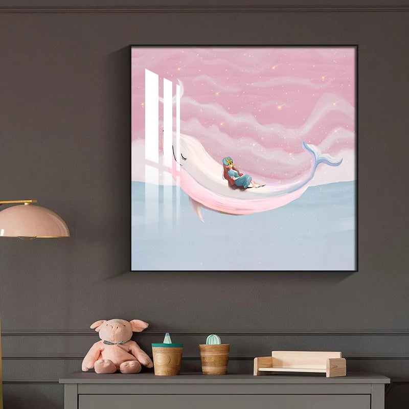 Kids Room Astronaut Wall Painting - Bliss Vie