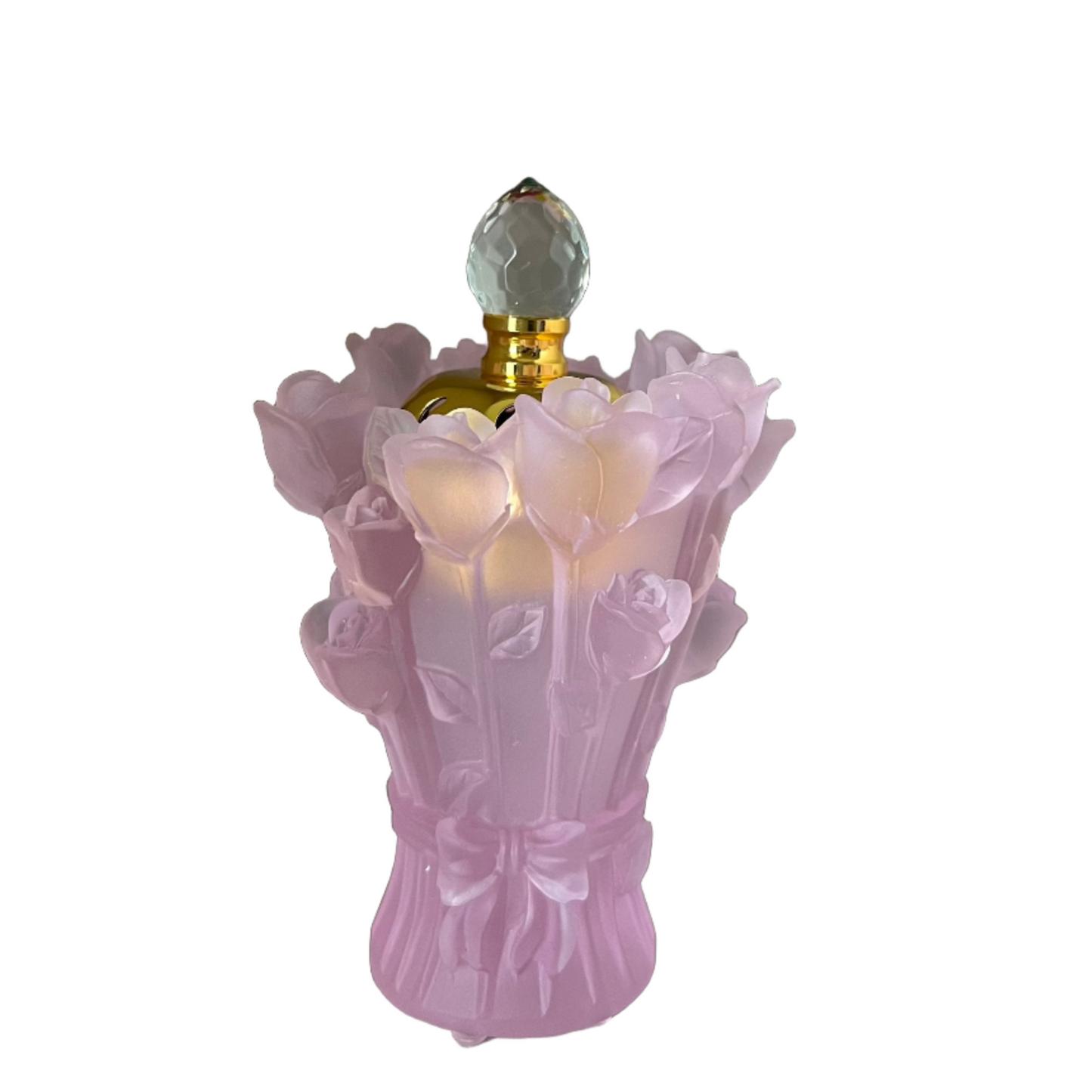 Crystal Bakhoor Incense Burner (Pink Rose)