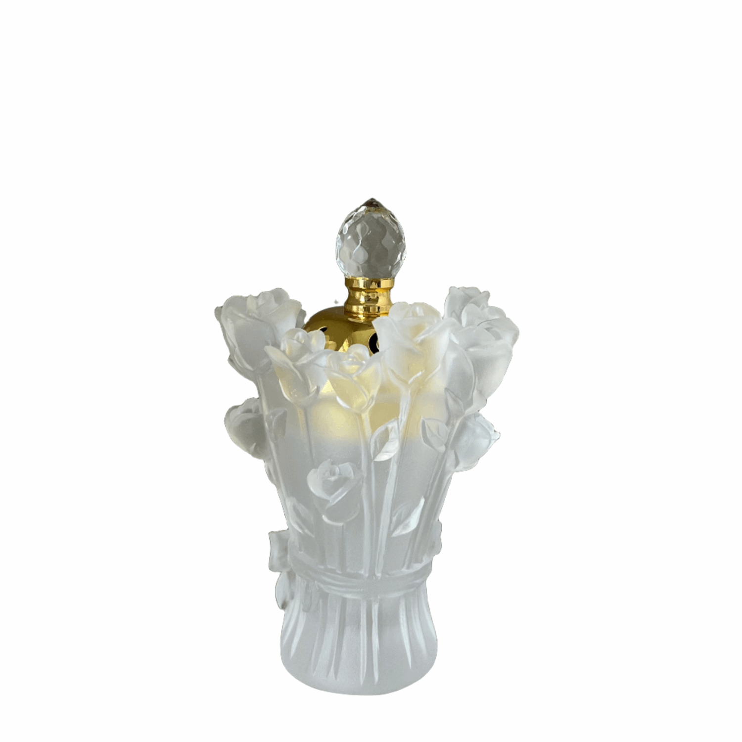 Crystal Bakhoor Incense Burner (White Rose) - Bliss Vie