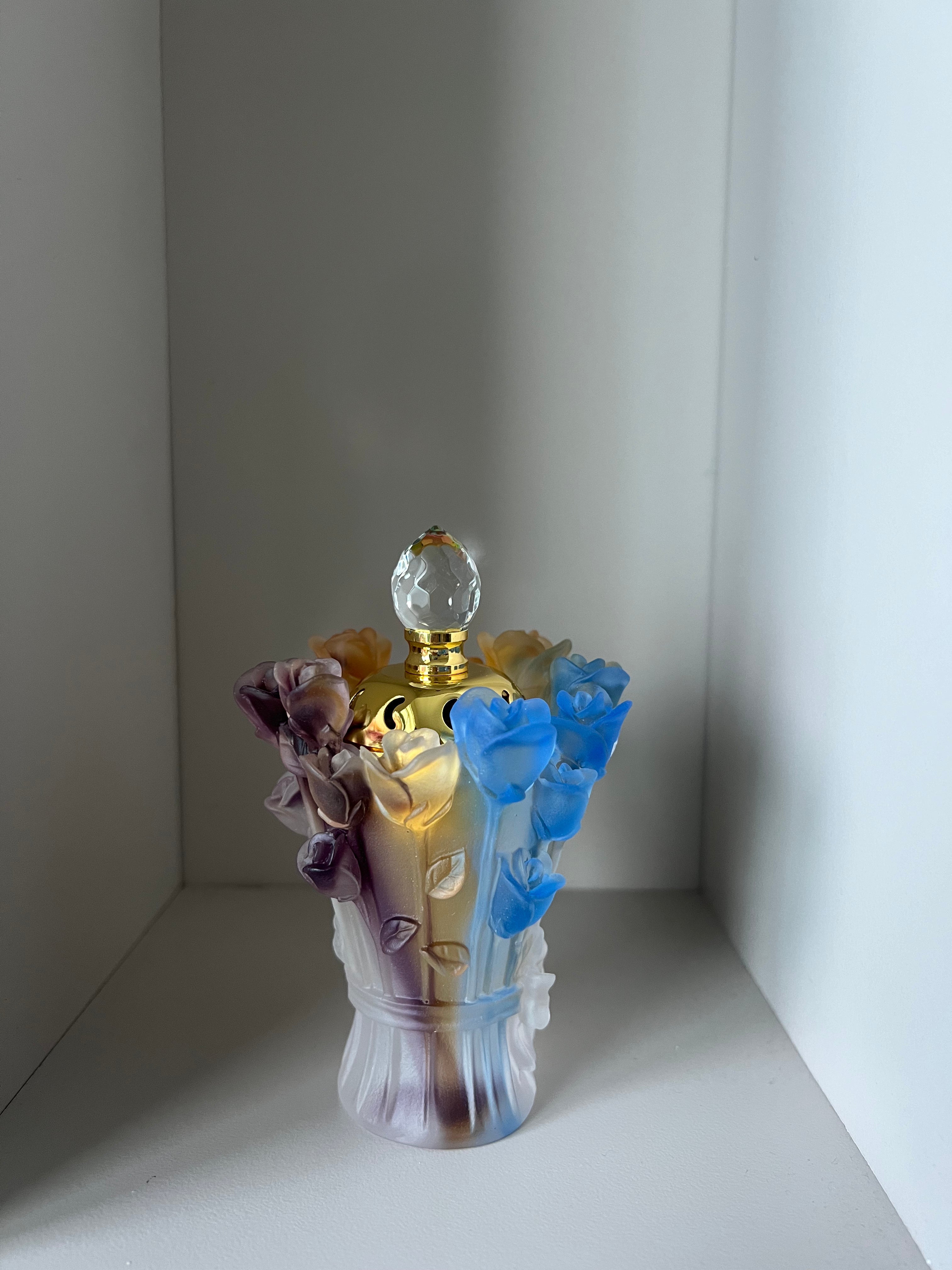 Crystal Bukhoor Incense Burner - Gift Set (Multi Rose)