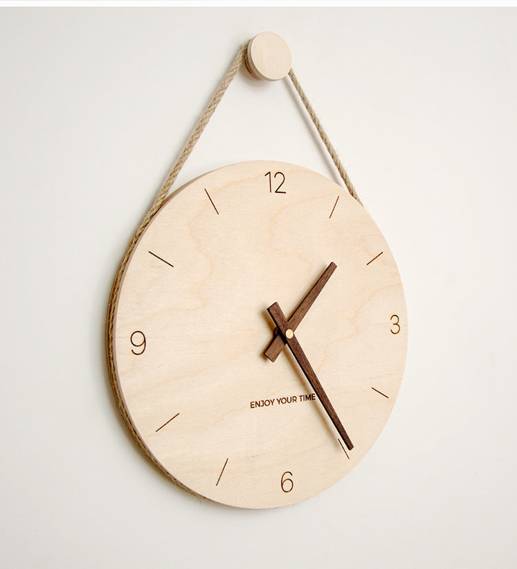 ساعة حائط من الخشب الصلب من زينيث