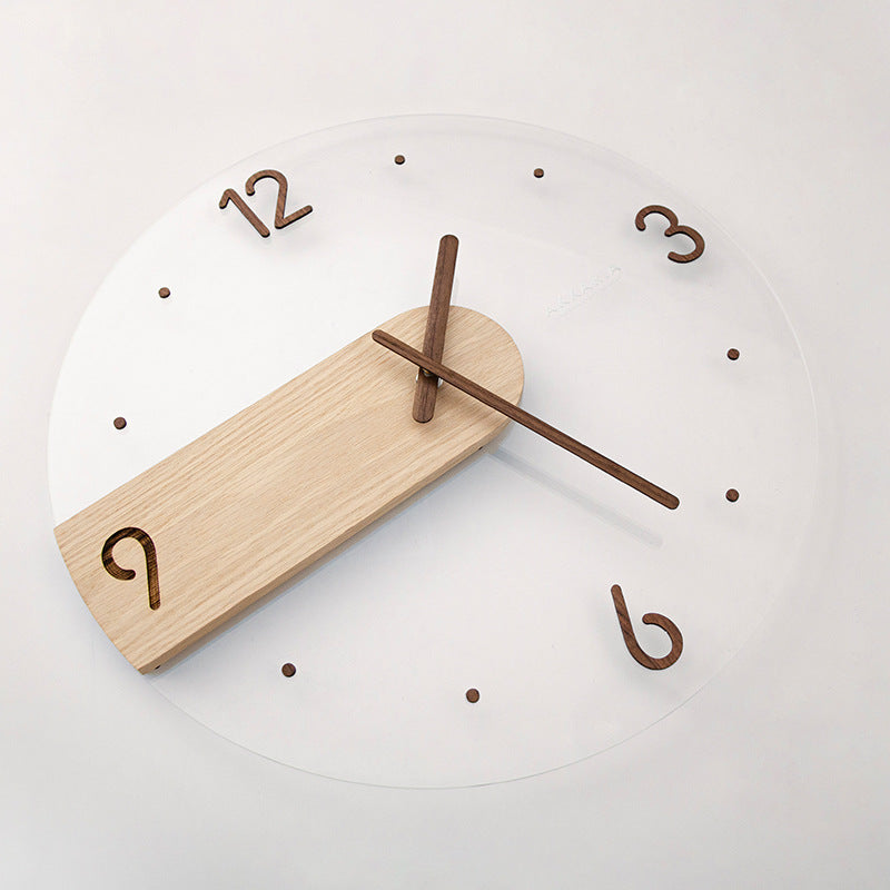 Serene Wooden Wall Clock - Calming Minimalist Timepiece Home Decor Unique Luxury Large wall wall art wall accents wall clock large artistic wall clock Contemporary Nordic Timepiece Timekeeping Scandinavian oversized modern
