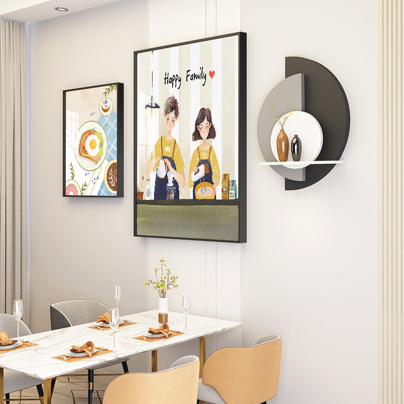 Dinning Study Wall Painting set with unique mural - Bliss Vie