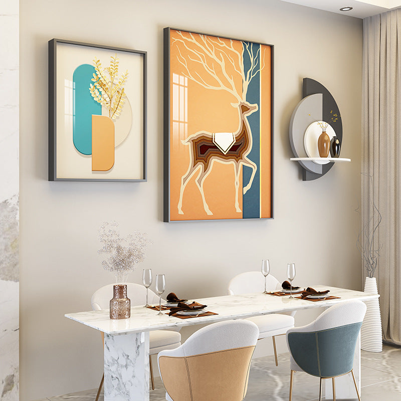 Dinning Study Wall Painting set with unique mural