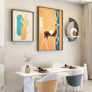 Dinning Study Wall Painting set with unique mural