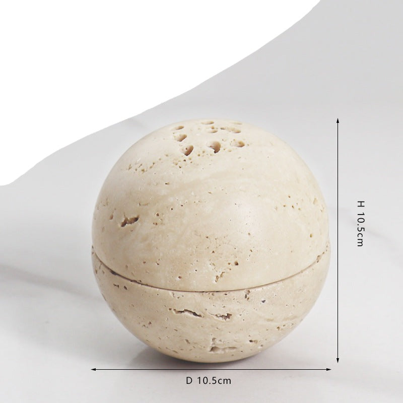 Travertine burner - Bliss Vie