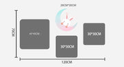 مجموعة لوحات جدارية لخلفية غرفة نوم الأطفال والأولاد مع لوحة جدارية على شكل قمر