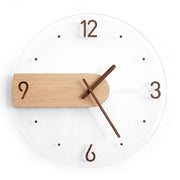 Serene Wooden Wall Clock - Calming Minimalist Timepiece Home Decor Unique Luxury Large wall wall art wall accents wall clock large artistic wall clock Contemporary Nordic Timepiece Timekeeping Scandinavian oversized modern