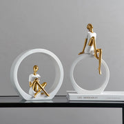 Aesthetic Reading Statues - Literary Inspired Home Decor cabinet  Sleek Contemporary Sophisticated Unique Elegant Decorative Trendy stylish Minimalist Artistic Luxury Designer tabletop table decor accessories tableware living room decor coffee table decor