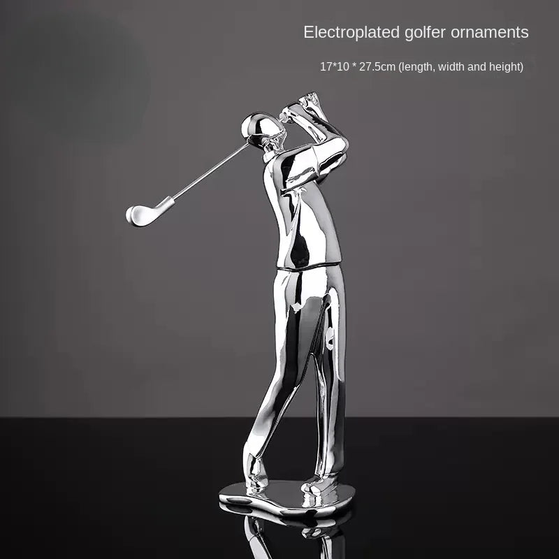 Creative Movement Abstract Figure Statue - Dynamic Home Decor Accent cabinet Sleek Contemporary Sophisticated Unique Elegant Decorative Trendy stylish Minimalist Artistic Luxury Designer tabletop table decor accessories tableware living room decor coffee table decor