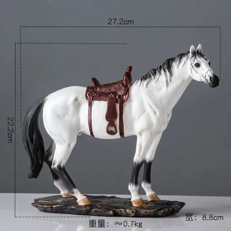 Creative Horse Statue - Artistic Equine Home Decor cabinet  Sleek Contemporary Sophisticated Unique Elegant Decorative Trendy stylish Minimalist Artistic Luxury Designer tabletop table decor accessories tableware living room decor coffee table decor