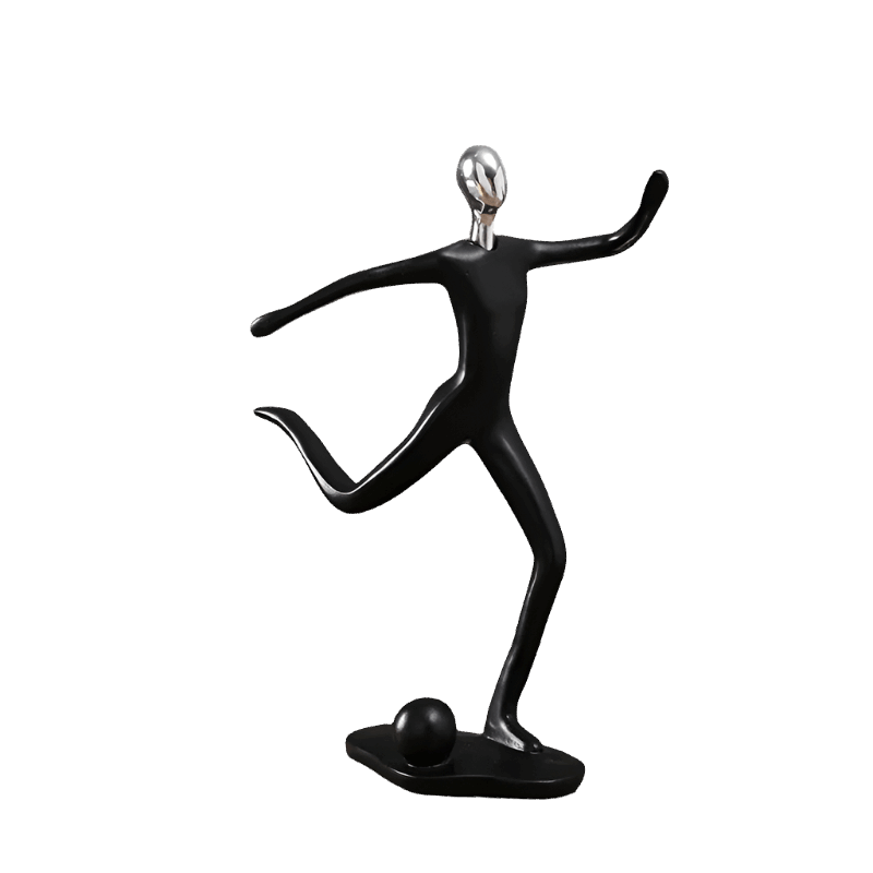 Man Figure Football (Black - Silver head) - Bliss Vie