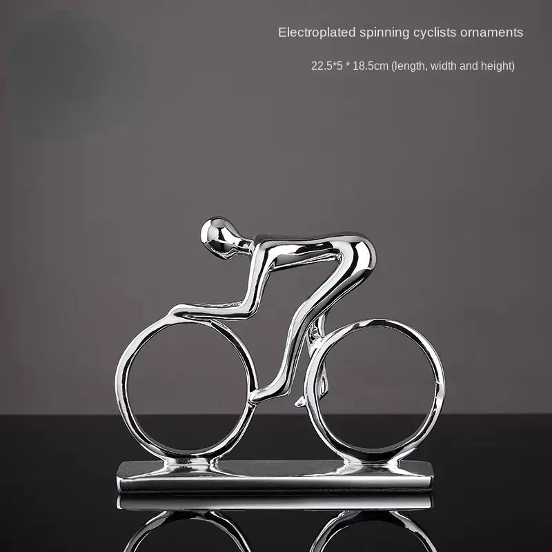 Creative Movement Abstract Figure Statue - Dynamic Home Decor Accent cabinet Sleek Contemporary Sophisticated Unique Elegant Decorative Trendy stylish Minimalist Artistic Luxury Designer tabletop table decor accessories tableware living room decor coffee table decor