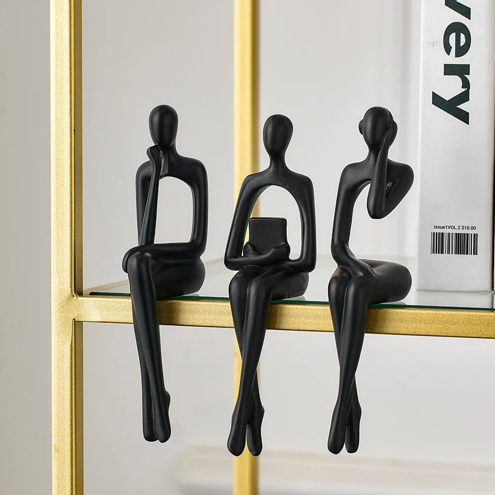 Abstract Figurines Sculptures - Contemporary Artistic Decor Home Decor cabinet  Sleek Contemporary Sophisticated Unique Elegant Decorative Trendy stylish Minimalist Artistic Luxury Designer tabletop table decor accessories tableware living room decor coffee table decor