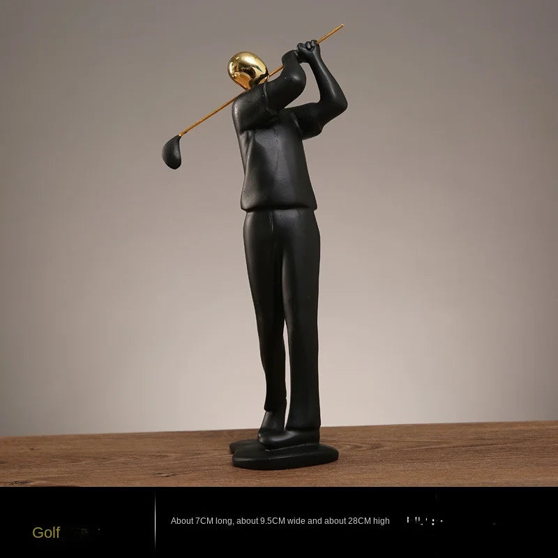 Creative Movement Abstract Figure Statue - Dynamic Home Decor Accent cabinet Sleek Contemporary Sophisticated Unique Elegant Decorative Trendy stylish Minimalist Artistic Luxury Designer tabletop table decor accessories tableware living room decor coffee table decor