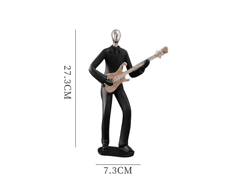 Creative Band Abstract Figure Statue - Unique Sculptural Home Decor cabinet  Sleek Contemporary Sophisticated Unique Elegant Decorative Trendy stylish Minimalist Artistic Luxury Designer tabletop table decor accessories tableware living room decor coffee table decor