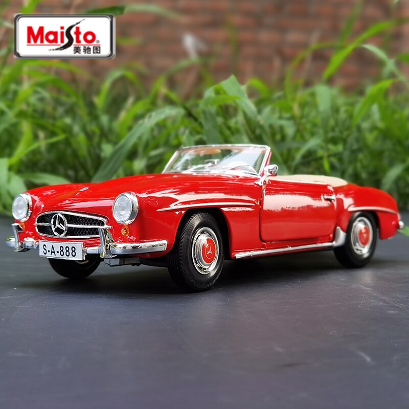 Mercedes-Benz 190SL Model Scale 1:18 | Classic Collectible Home Decor Classic relicas retro vehicle models Unique antique Decorative car motorbike miniatures Designer tabletop table decor accessories tableware