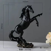 Creative Horse Statue - Artistic Equine Home Decor cabinet  Sleek Contemporary Sophisticated Unique Elegant Decorative Trendy stylish Minimalist Artistic Luxury Designer tabletop table decor accessories tableware living room decor coffee table decor