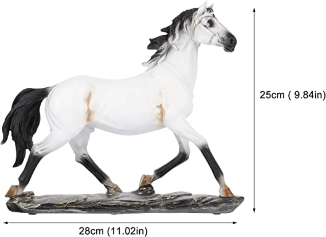 Creative Horse Statue - Artistic Equine Home Decor cabinet  Sleek Contemporary Sophisticated Unique Elegant Decorative Trendy stylish Minimalist Artistic Luxury Designer tabletop table decor accessories tableware living room decor coffee table decor