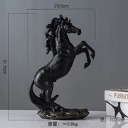 Creative Horse Statue - Artistic Equine Home Decor cabinet  Sleek Contemporary Sophisticated Unique Elegant Decorative Trendy stylish Minimalist Artistic Luxury Designer tabletop table decor accessories tableware living room decor coffee table decor