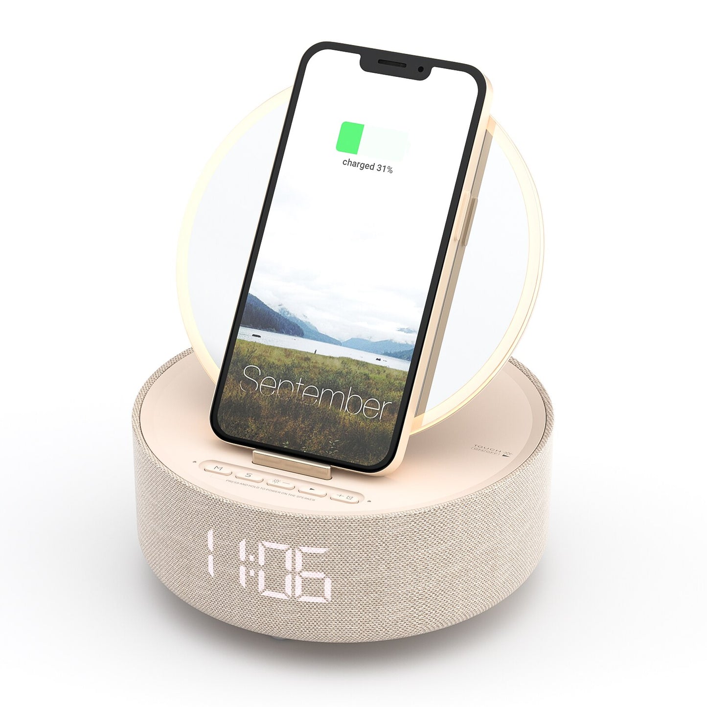 Versatile Timepiece: Multi-functional Alarm Clock - Home Decor Unique Luxury Minimalist desk tabletop table stylish artistic Contemporary Nordic Timepiece Timekeeping Scandinavian trendy modern compact